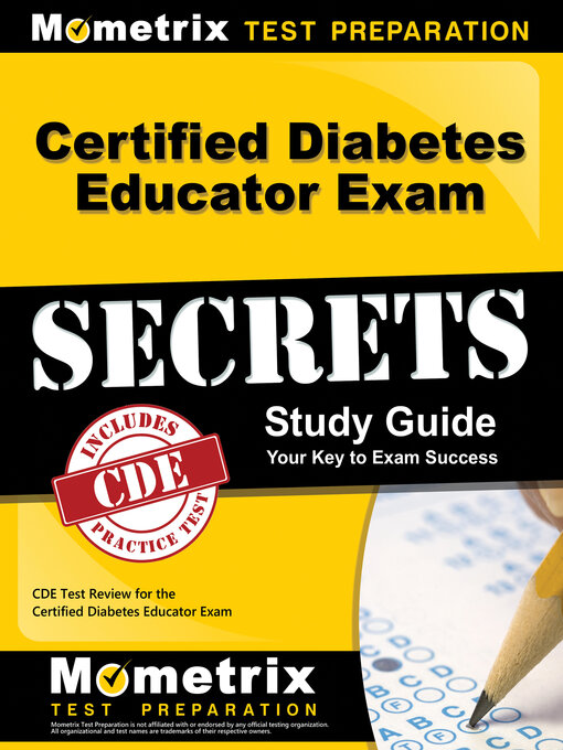 Title details for Certified Diabetes Educator Exam Secrets Study Guide by CDE Exam Secrets Test Prep Team - Available